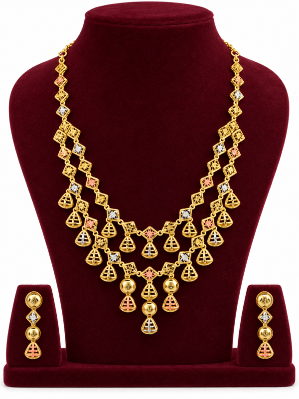 Turkey Model Necklace – 1 Gram Gold Finish