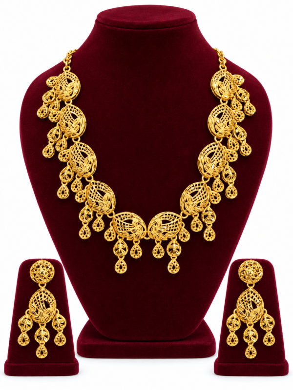 Turkey Model Necklace – 1 Gram Gold Finish