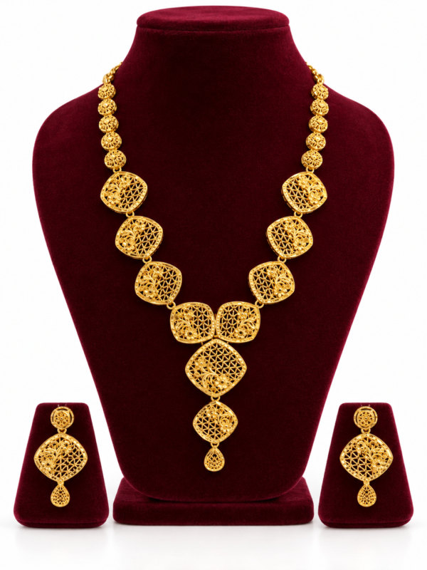 Turkey Model Necklace – 1 Gram Gold Finish