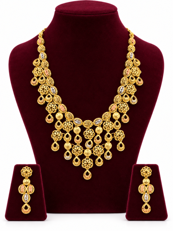 Turkey Model Necklace – 1 Gram Gold Finish