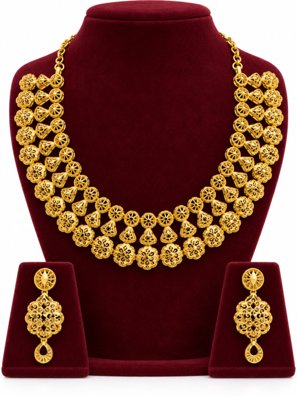 Turkey Model Necklace – 1 Gram Gold Finish