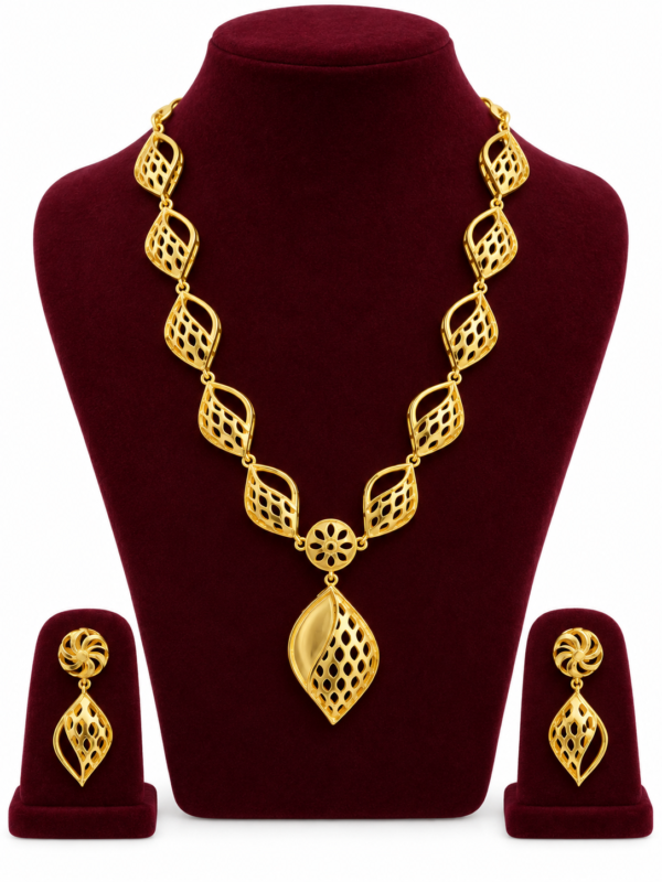Turkey Model Necklace – 1 Gram Gold Finish