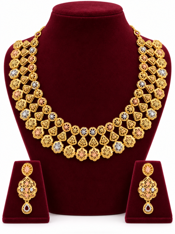 Turkey Model Necklace – 1 Gram Gold Finish