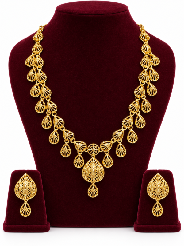 Turkey Model Necklace – 1 Gram Gold Finish