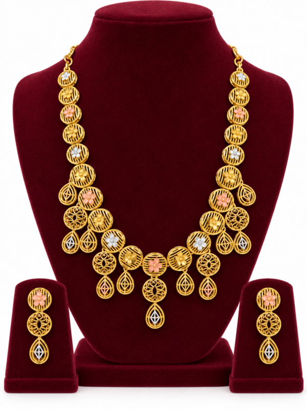 Turkey Model Necklace – 1 Gram Gold Finish