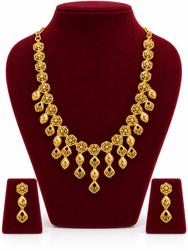Turkey Model Necklace – 1 Gram Gold Finish
