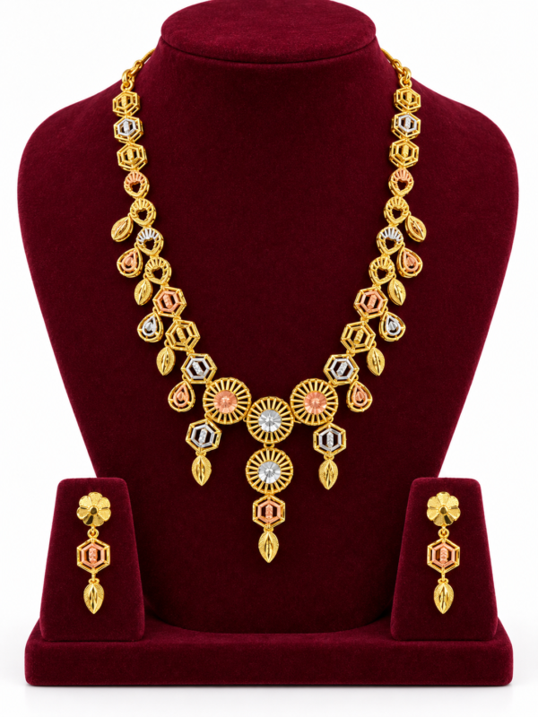 Turkey Model Necklace – 1 Gram Gold Finish