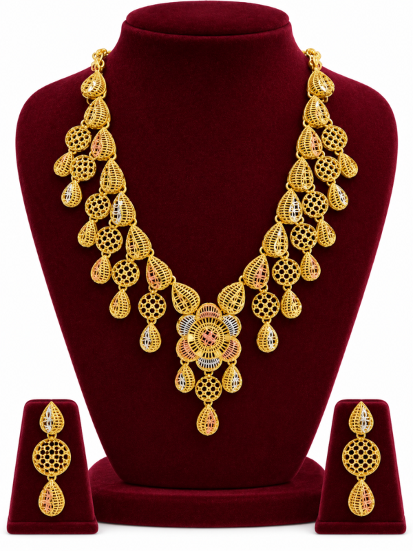 Turkey Model Necklace – 1 Gram Gold Finish