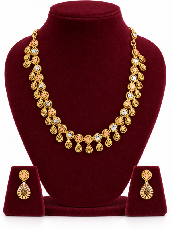 Turkey Model Necklace – 1 Gram Gold Finish
