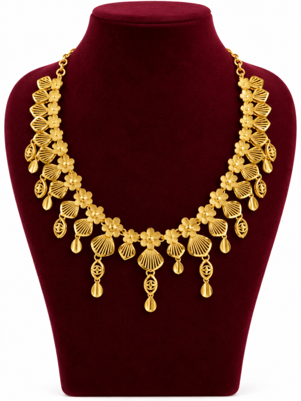 Turkey Model Necklace – 1 Gram Gold Finish