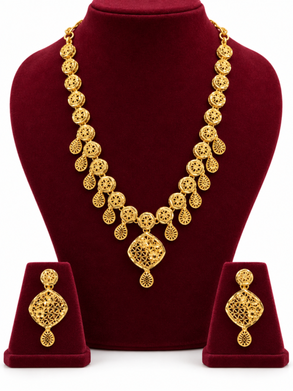 Turkey Model Necklace – 1 Gram Gold Finish