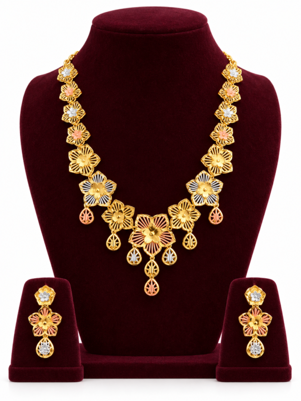 Turkey Model Necklace – 1 Gram Gold Finish