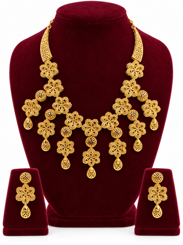 Turkey Model Necklace – 1 Gram Gold Finish