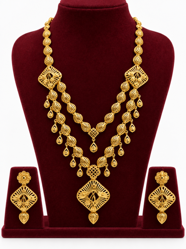Turkey Model Necklace – 1 Gram Gold Finish