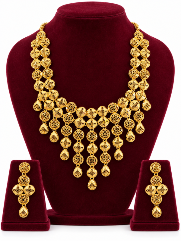 Turkey Model Necklace – 1 Gram Gold Finish