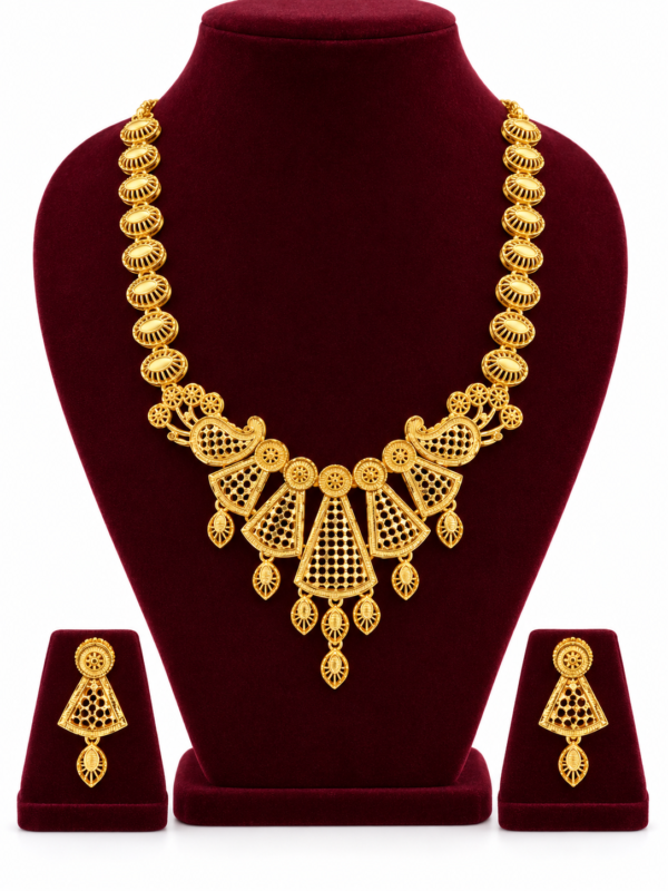 Turkey Model Necklace – 1 Gram Gold Finish