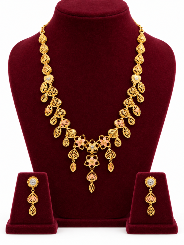 Turkey Model Necklace – 1 Gram Gold Finish