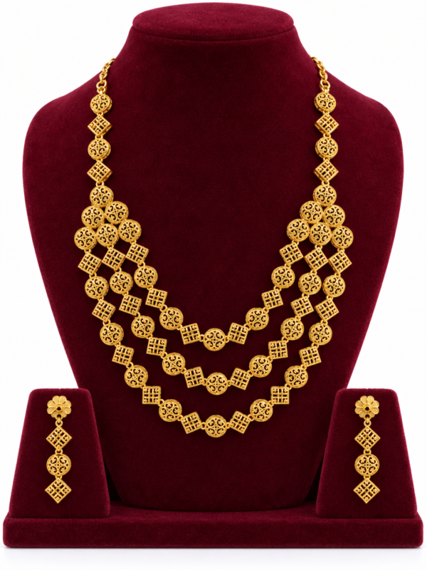 Turkey Model Necklace – 1 Gram Gold Finish