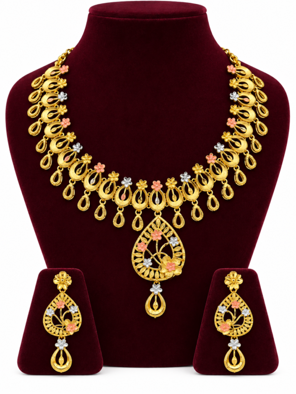 Turkey Model Necklace – 1 Gram Gold Finish