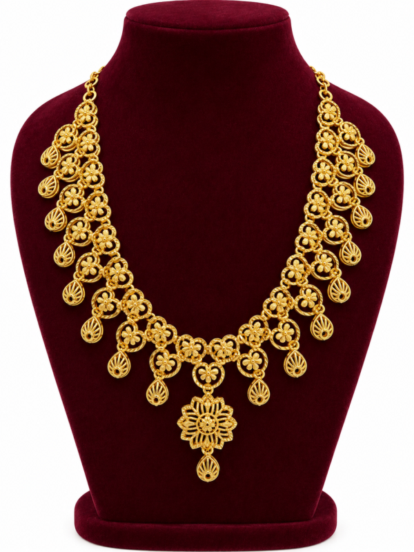 Turkey Necklace Set – 1 Gram Gold Finish