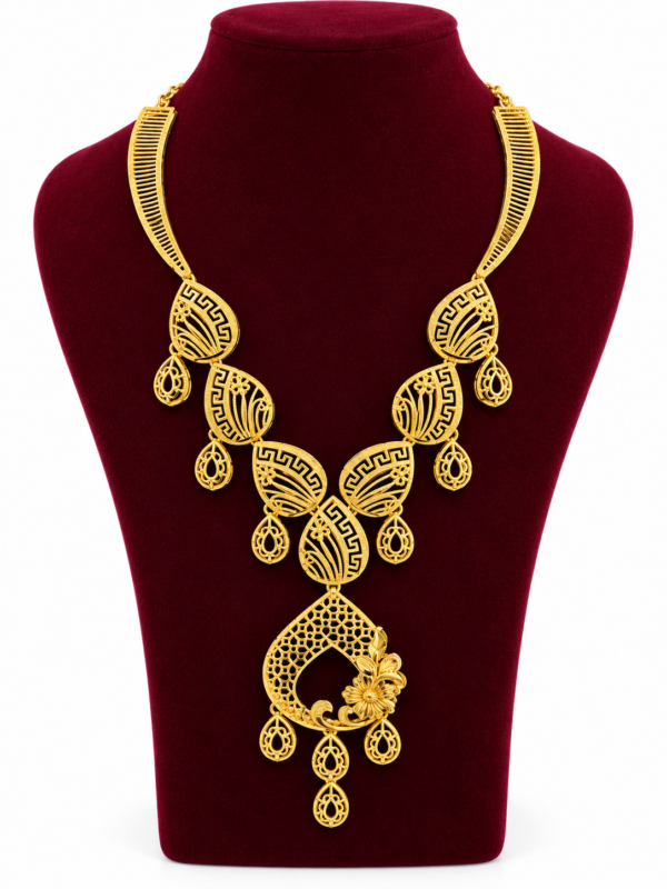 Turkey Model Necklace – 1 Gram Gold Finish