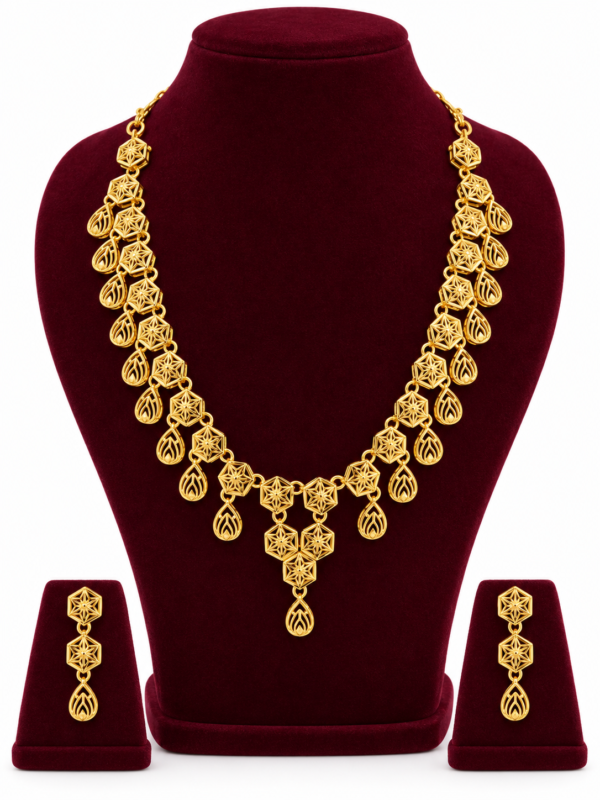 Turkey Model Necklace – 1 Gram Gold Finish