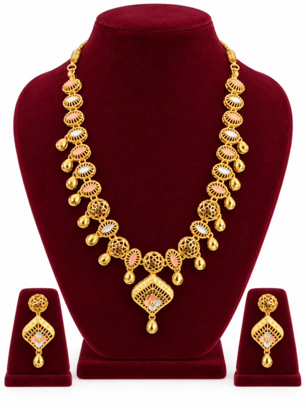 Turkey Model Necklace – 1 Gram Gold Finish