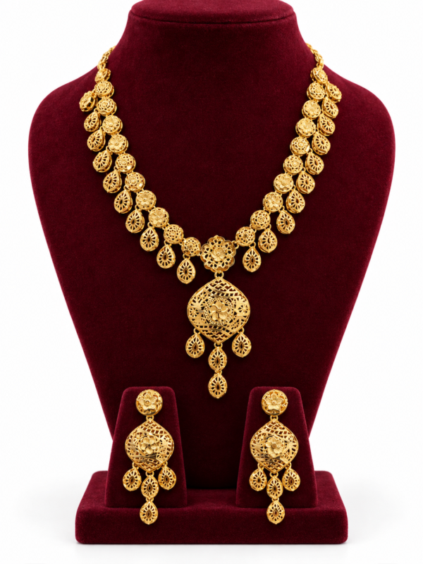 Turkey Model Necklace – 1 Gram Gold Finish