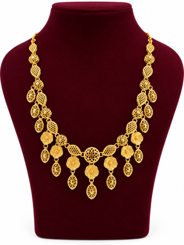 Turkey Necklace Set – 1 Gram Gold Finish