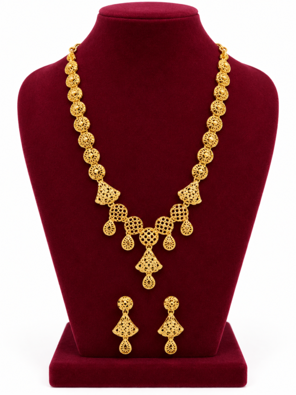 Turkey Model Necklace – 1 Gram Gold Finish