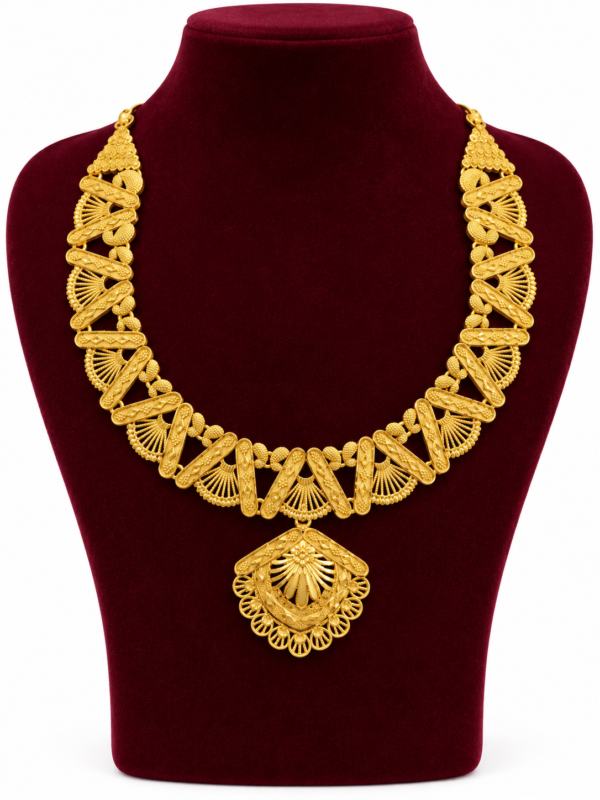 Turkey Necklace Set – 1 Gram Gold Finish