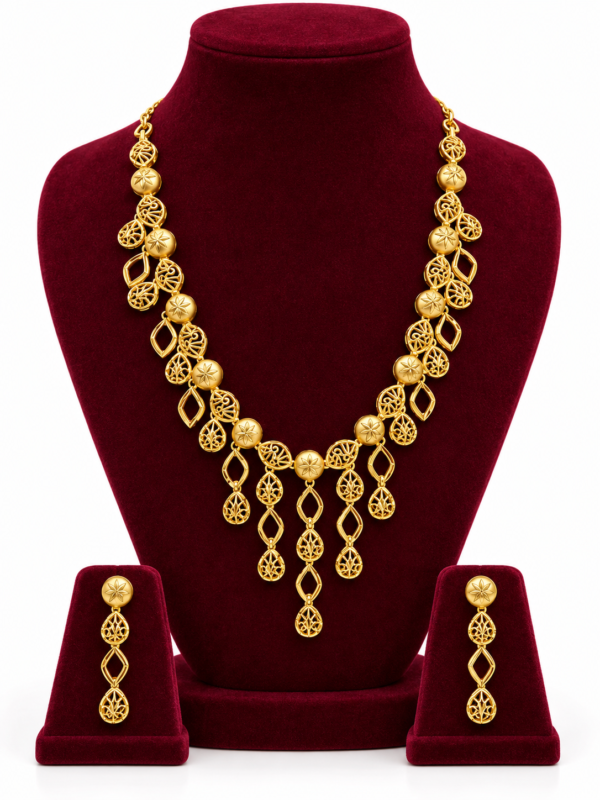 Turkey Model Necklace – 1 Gram Gold Finish