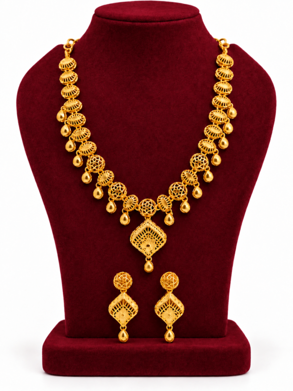 Turkey Model Necklace – 1 Gram Gold Finish