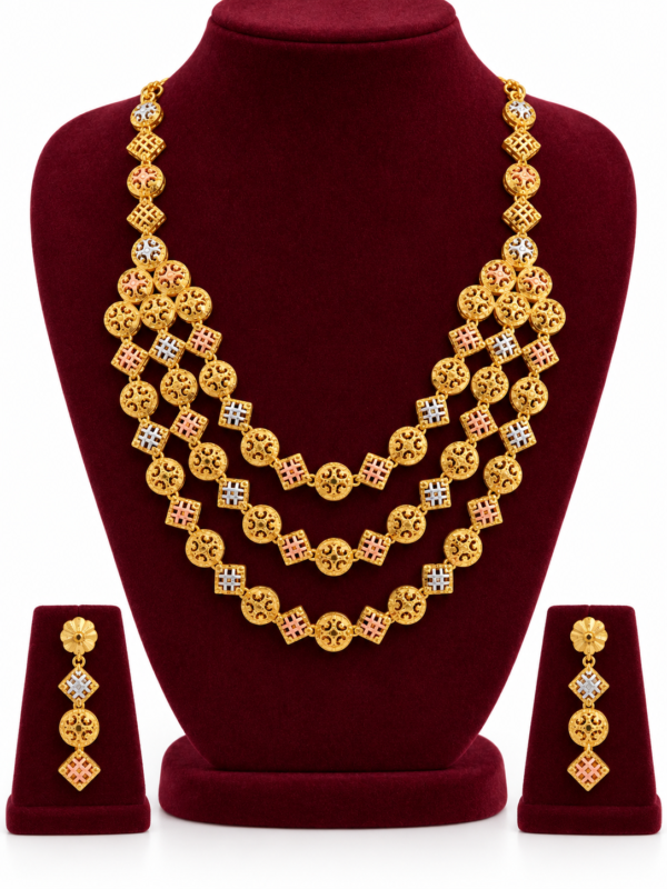 Turkey Model Necklace – 1 Gram Gold Finish