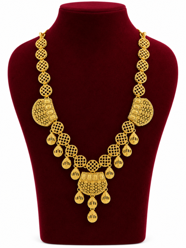 Turkey Necklace Set – 1 Gram Gold Finish