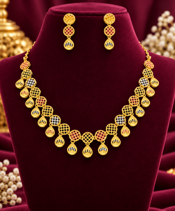Turkey Model Necklace – 1 Gram Gold Finish